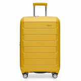 Traveler's Choice Pagosa Hardshell Expandable Luggage with Spinner Wheels, Yellow, 26 - Inch Medium