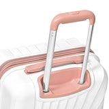 Traveler's Choice Phenom Hardside Spinner Luggage Set, TSA Lock, White/Pink, 3 - Piece Set (21/25/29)
