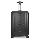 Traveler's Choice Silverwood Polycarbonate Hardside Expandable Spinner Luggage, Brushed Metal, Checked - Medium 26 - Inch