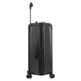 Traveler's Choice Silverwood Polycarbonate Hardside Expandable Spinner Luggage, Brushed Metal, Checked - Medium 26 - Inch