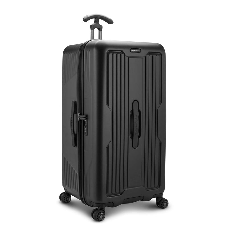 Traveler's Choice Ultimax II Polycarbonate Hardside Luggage with Spinner Wheels, Matte Black, 31 - Inch Large Trunk
