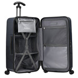 Traveler's Choice Ultimax II Polycarbonate Hardside Luggage with Spinner Wheels, Matte Navy, 28 - Inch Medium Trunk