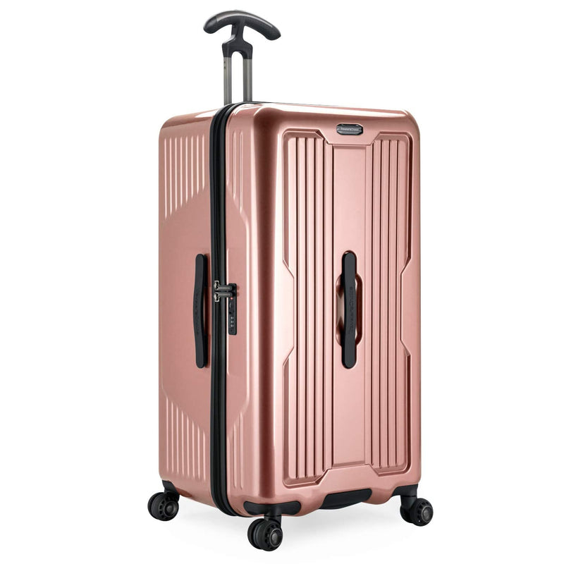 Traveler's Choice Ultimax II Polycarbonate Hardside Luggage with Spinner Wheels, Rose Pink, 31 - Inch Large Trunk