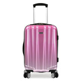 Traveler's Choice Women's Ruma II Expandable Luggage with Spinner Wheels, Ombre Pink, 21" Carry - on