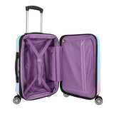 Traveler's Choice Women's Ruma II Expandable Luggage with Spinner Wheels, Pixie Pastel, 21" Carry - on