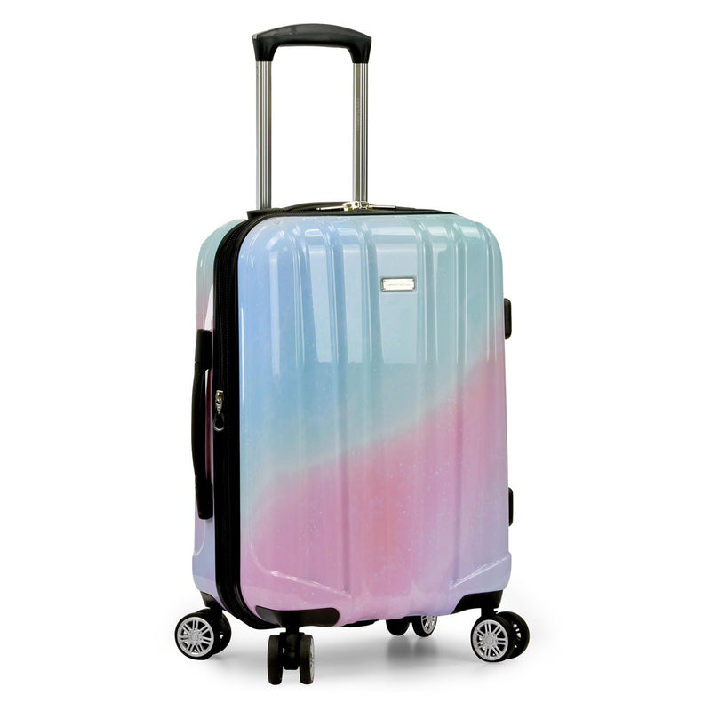 Traveler's Choice Women's Ruma II Expandable Luggage with Spinner Wheels, Pixie Pastel, 21" Carry - on