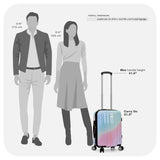 Traveler's Choice Women's Ruma II Expandable Luggage with Spinner Wheels, Pixie Pastel, 21" Carry - on