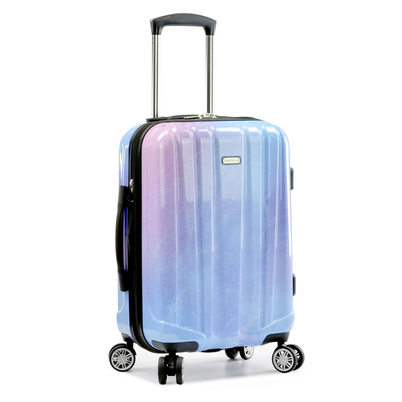Traveler's Choice Women's Ruma II Expandable Luggage with Spinner Wheels, Twinkle Lilac, 21" Carry - on
