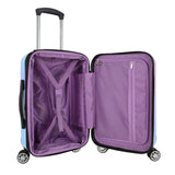 Traveler's Choice Women's Ruma II Expandable Luggage with Spinner Wheels, Twinkle Lilac, 21" Carry - on