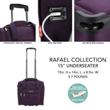Travelers Club 15" Under Plane Set Carry - On, Purple, Club
