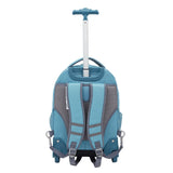 Travelers Club 18" Rolling Backpack with Shoulder Straps, Aqua