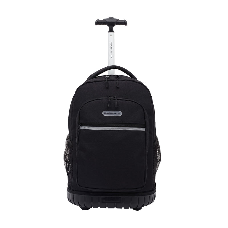 Travelers Club 18" Rolling Backpack with Shoulder Straps, Black