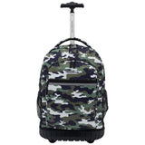 Travelers Club 18" Rolling Backpack with Shoulder Straps, Camo | Backpacks4Less