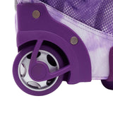 Travelers Club 18" Rolling Backpack with Shoulder Straps, Purple Tye