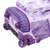 Travelers Club 18" Rolling Backpack with Shoulder Straps, Purple Tye
