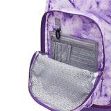 Travelers Club 18" Rolling Backpack with Shoulder Straps, Purple Tye