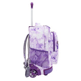 Travelers Club 18" Rolling Backpack with Shoulder Straps, Purple Tye