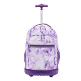 Travelers Club 18" Rolling Backpack with Shoulder Straps, Purple Tye | Backpacks4Less