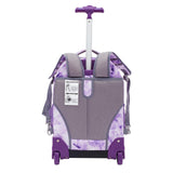 Travelers Club 18" Rolling Backpack with Shoulder Straps, Purple Tye