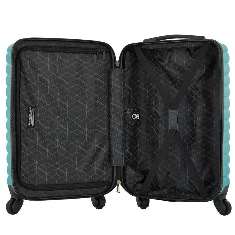 Travelers Club 22 - Inch Gilroy Rolling Hardside Carry - On Luggage, Teal Blue