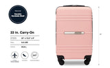Travelers Club 22" Richmond Spinner Carry - On Luggage, Rose Gold