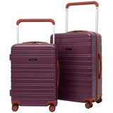 Travelers Club 2PC or 20" Navigate Luggage Set, Burgundy, 2PC Set