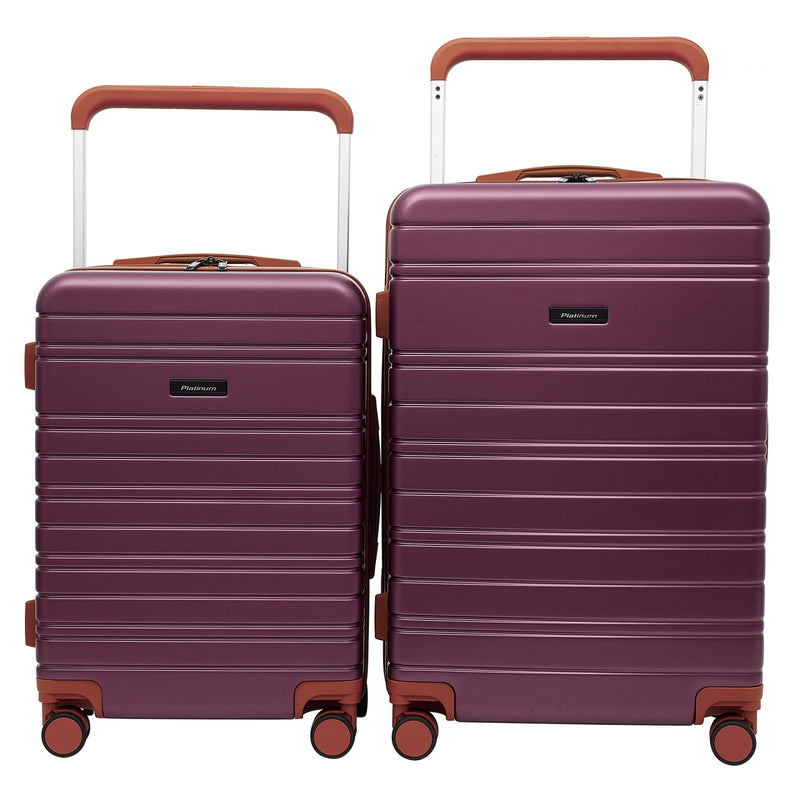 Travelers Club 2PC or 20" Navigate Luggage Set, Burgundy, 2PC Set