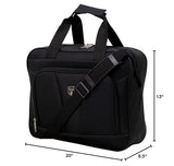 Travelers Club 3 Piece Bowman Luggage Set, Black Carry