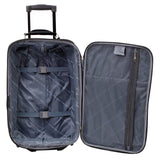 Travelers Club 3 Piece Bowman Luggage Set, Black Carry