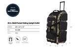 Travelers Club 30" Xpedition Rolling Duffel Bag, Camo