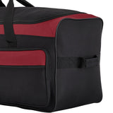 Travelers Club 36" Asgard 3 - Wheel Rolling Duffel Bag ,Black and Red