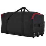 Travelers Club 36" Asgard 3 - Wheel Rolling Duffel Bag ,Black and Red