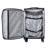 Travelers Club 4 Piece Soulana Luggage & Travel Set, Black