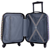 Travelers Club 5 Piece Kids' Luggage Set, Black Polkadot