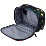 Travelers Club 5 Piece Kids' Luggage Set, Black Polkadot