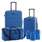 Travelers Club 6 Piece Orion Luggage and Travel Accessories Set, Blue