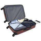 Travelers Club Chicago Hardside Expandable Spinner Luggage, Apple Butter, 3 Piece Set