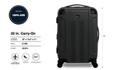 Travelers Club Chicago Hardside Expandable Spinner Luggage, Black, 22" Carry - On