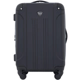 Travelers Club Chicago Hardside Expandable Spinner Luggage, Black, 22