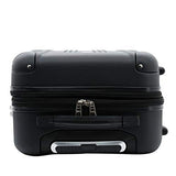 Travelers Club Chicago Hardside Expandable Spinner Luggage, Black, 3 Piece Set