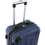 Travelers Club Chicago Hardside Expandable Spinner Luggage, Navy Blue, 22" Carry - On