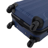 Travelers Club Chicago Hardside Expandable Spinner Luggage, Navy Blue, 22" Carry - On