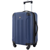 Travelers Club Chicago Hardside Expandable Spinner Luggage, Navy Blue, 22" Carry - On