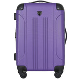 Travelers Club Chicago Hardside Expandable Spinner Luggage, Purple, 22