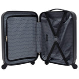Travelers Club Cosmo Luggage, Black - 20, 20 - Inch