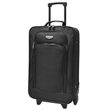 Travelers Club Euro 3 - Piece Carry - On Luggage Set, Black