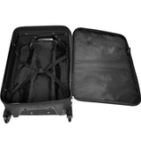 Travelers Club Euro 3 - Piece Carry - On Luggage Set, Black