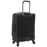 TRAVELERS CLUB Explorer 28" Suitcase Expandable Softside Spinner Check - in Luggage With 360 4 Wheel System - BLACK