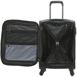 TRAVELERS CLUB Explorer 28" Suitcase Expandable Softside Spinner Check - in Luggage With 360 4 Wheel System - BLACK