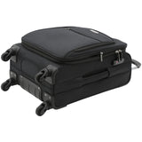 TRAVELERS CLUB Explorer 28" Suitcase Expandable Softside Spinner Check - in Luggage With 360 4 Wheel System - BLACK